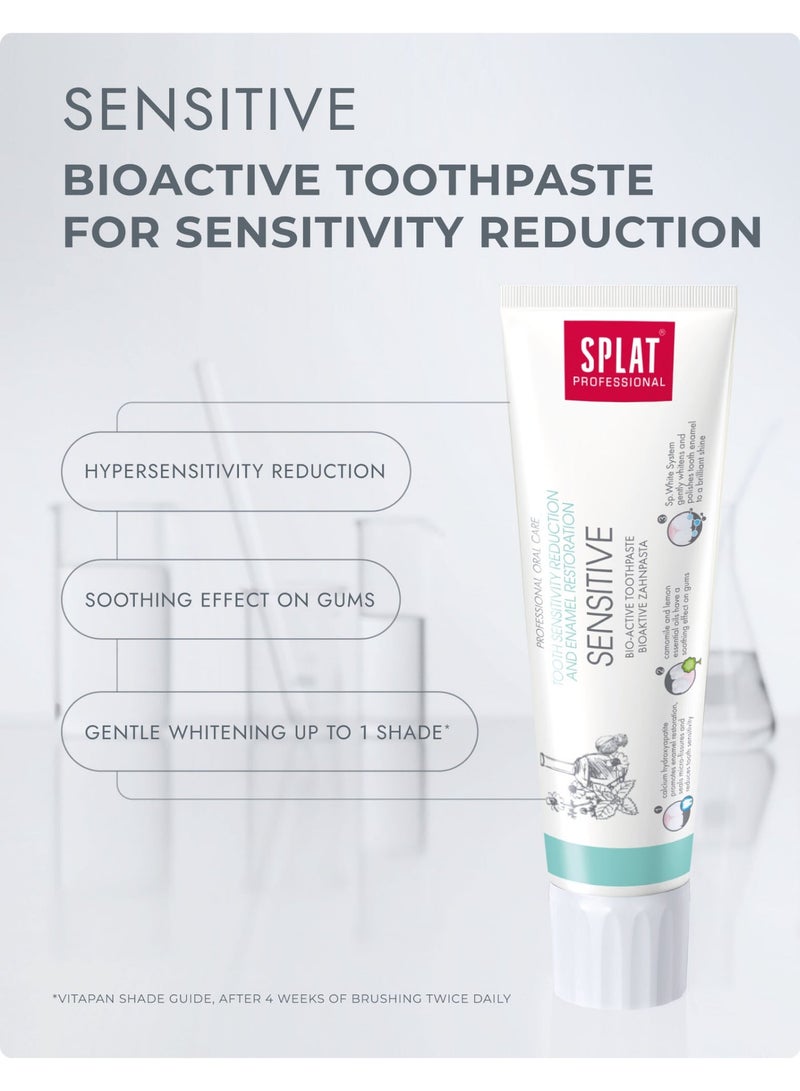 سبلات بروفيشنال سنسيتيف | معجون أسنان طبيعي | يقلل حساسية الأسنان ويوفر الحماية | يحتوي على فيتاميني E و C | خالٍ من الفلورايد | يساعد على إعادة بناء مينا الأسنان | 100 مل - Image 5